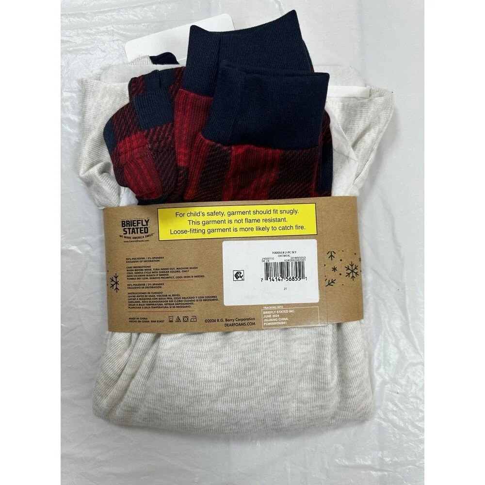 Dearfoams Cozy Comfort Toddler 2 PC Set 2 T